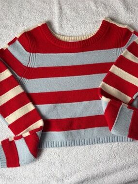 Solid & Striped Cropped Sweater